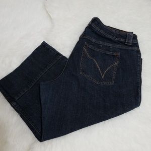 Venezia stretch denim capris